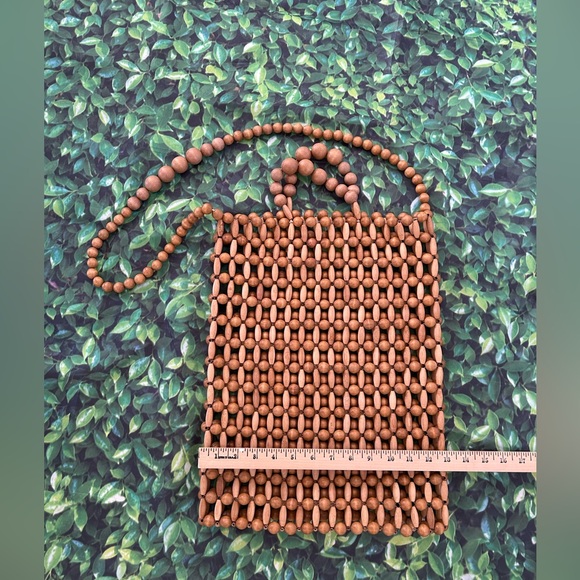 Cult Gaia Tan Beaded Crossbody Bag - Picture 4 of 10